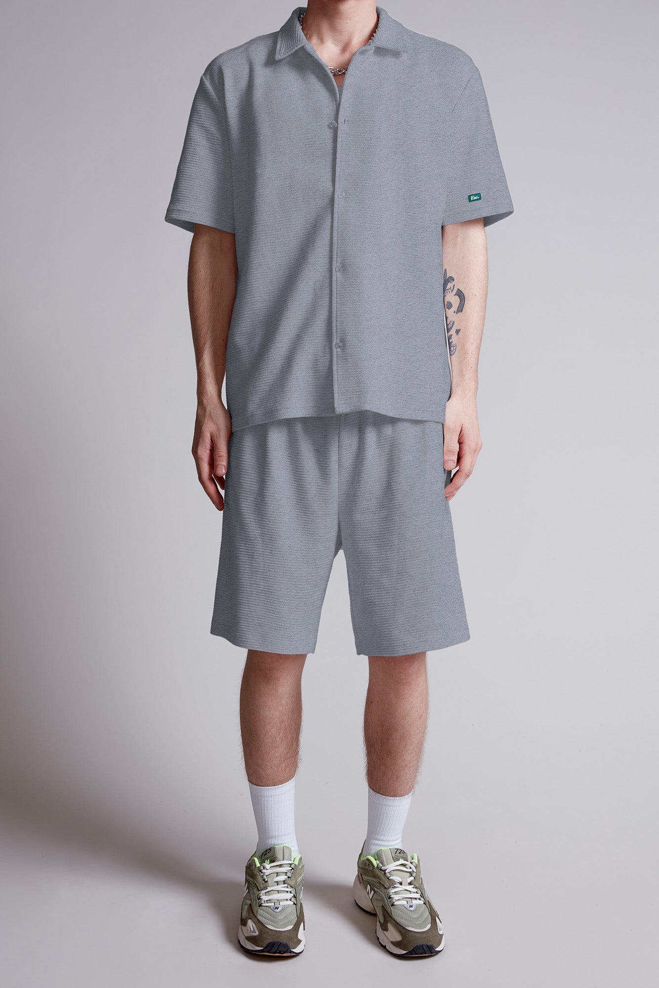 Ottoman Shirt – Grey Melange