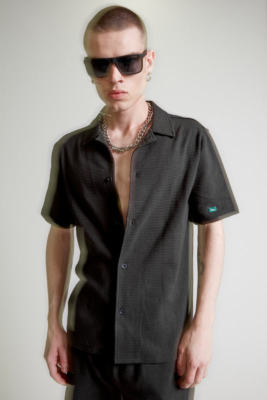 Ottoman Shirt – Black Melange