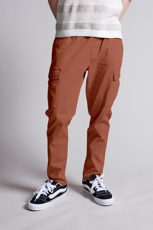 Twill Cargo Jogger – Khaki