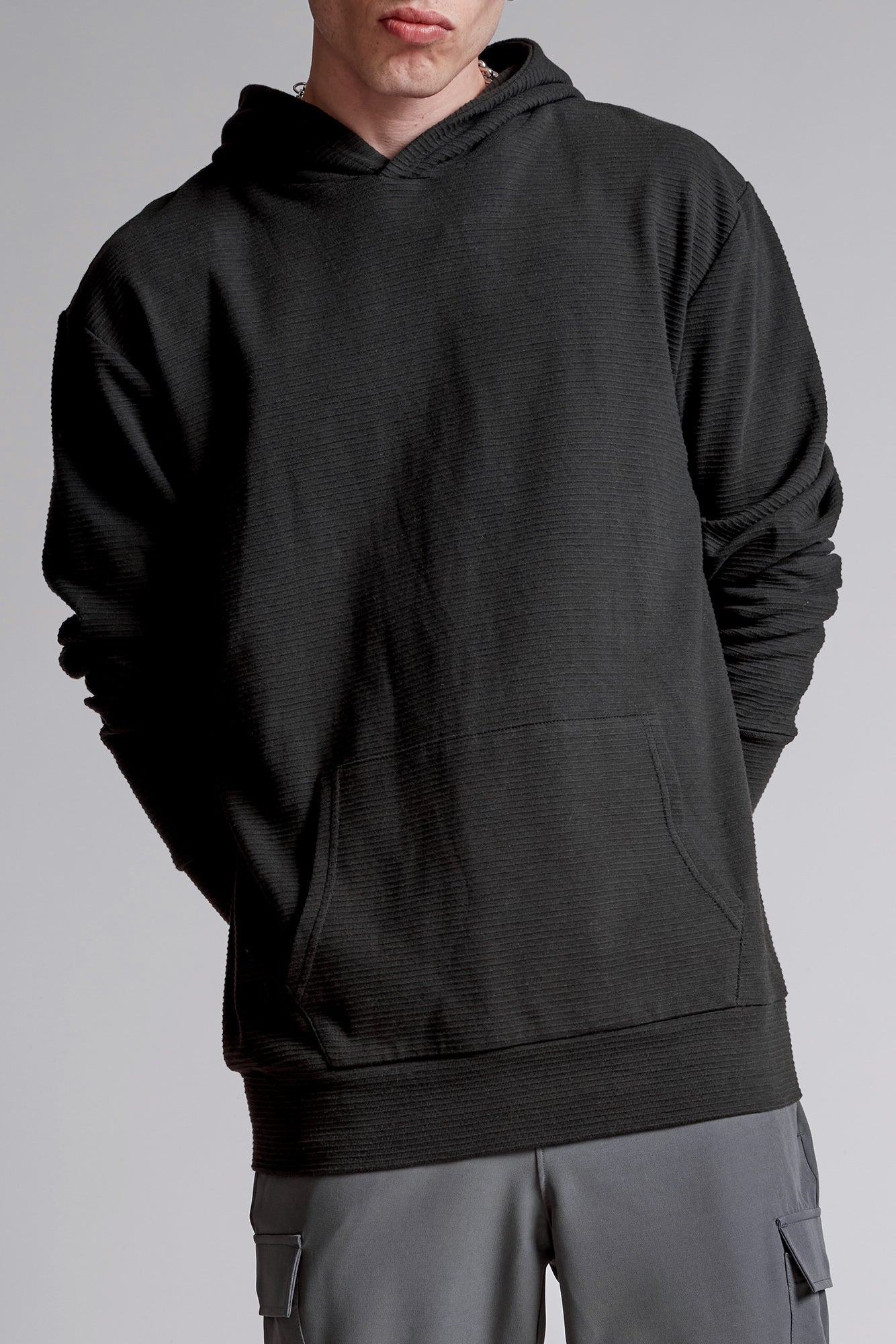 Ottoman Hoodie – Black Melange